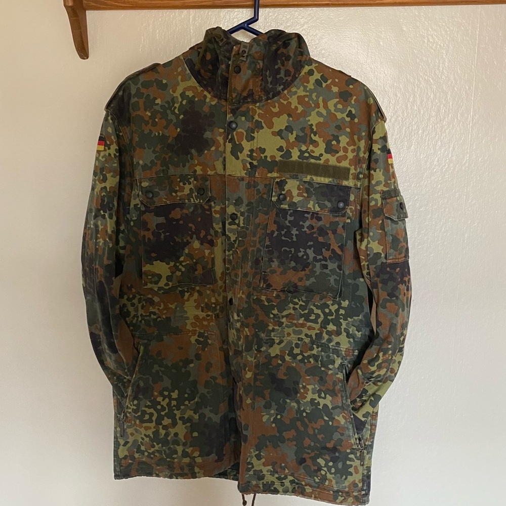 Vintage 1998 Mens German Army Military Camo Jacket